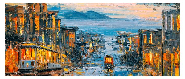 Tablou - Telecabină, San Francisco (120x50 cm)