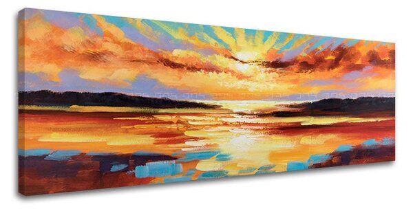 Tablou canvas APUS DE SOARE 1 parte XOBCHSS008 - 90x30 cm