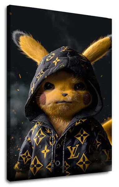 Tablou de perete PIKACHU: Regele Streetwear | Pânză italiană - 60x90 cm