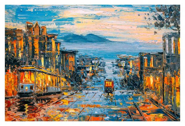 Tablou - Telecabină, San Francisco (90x60 cm)
