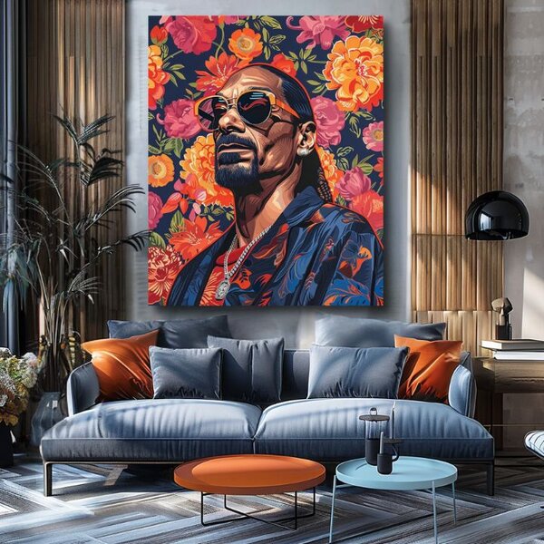 Tablou de perete Snoop Dogg - Icoană a scenei rap - 60x90 cm