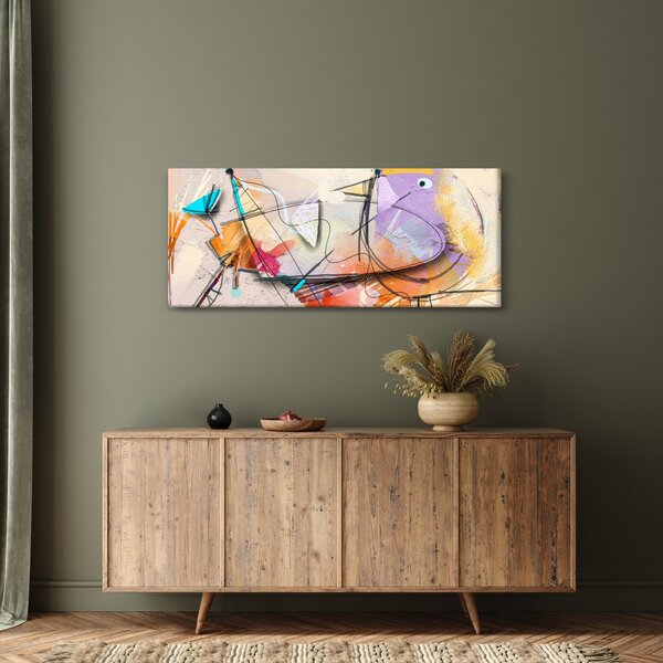 Tablou - Abstract, pasăre (120x50 cm)