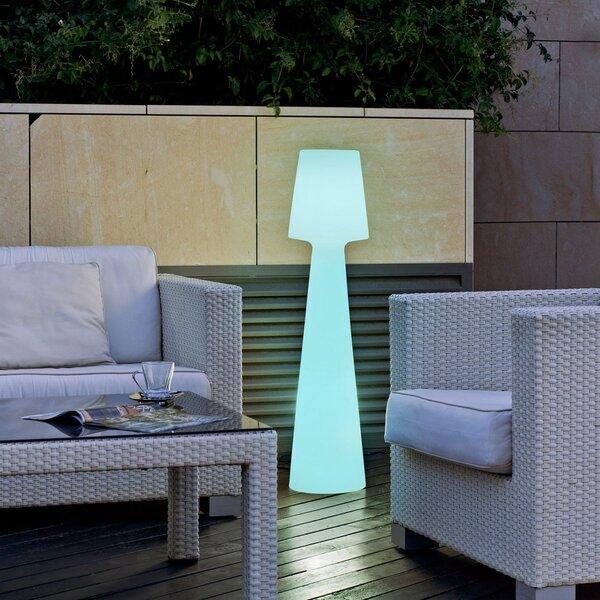 Newgarden Lola LED, baterie reîncărcabilă, înălțime 110 cm, reglabil, Alb, Plastic, Modern