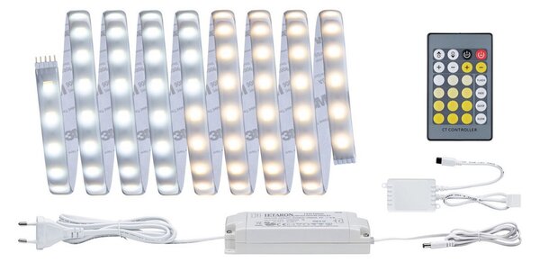 Paulmann MaxLED 500 bază IP44 3m tunable white, reglabil, Gri, Camera de zi / sufragerie, Plastic, Modern