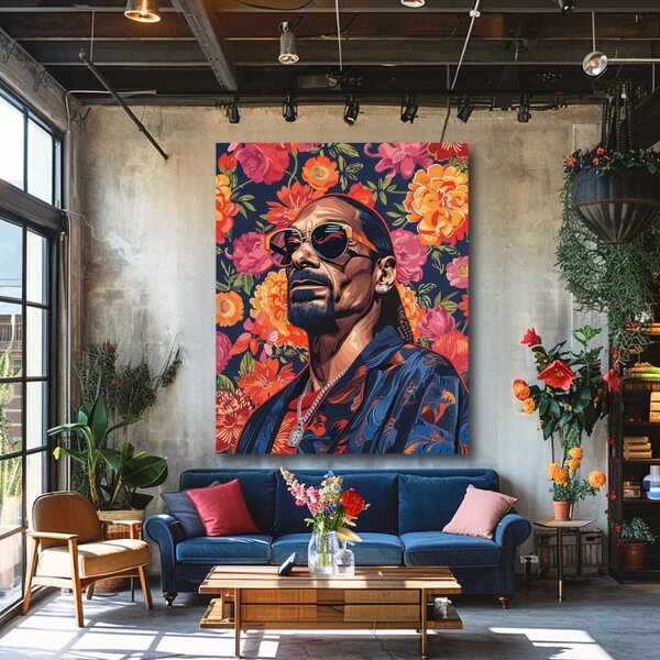 Tablou de perete Snoop Dogg - Icoană a scenei rap - 60x90 cm