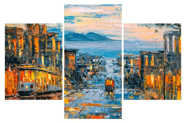 Tablou - Telecabină, San Francisco (90x60 cm)