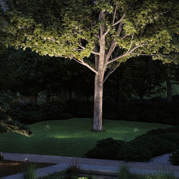 Paulmann Plug & Shine LED reflector cu vârf de sol Radon, reglabil, Gri, Metal