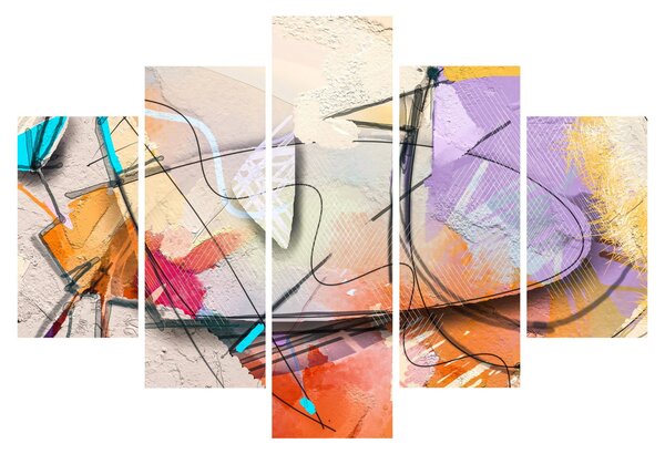 Tablou - Abstract, pasăre (150x105 cm)