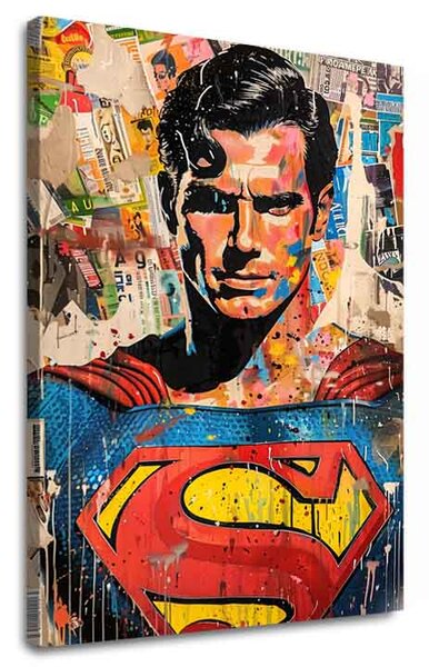 Tablou de perete SUPERMAN: Pop icon | finisată de mâna artistului - 60x90 cm