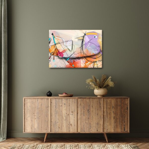 Tablou - Abstract, pasăre (70x50 cm)