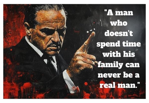 Tablou de perete THE GODFATHER pe panza | Ofertă personalizată PAPILORA - 60x40 cm