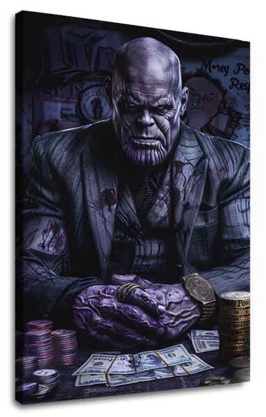 Tablou de perete THANOS: Domnul Infinitului | Pânză italiană - 60x90 cm