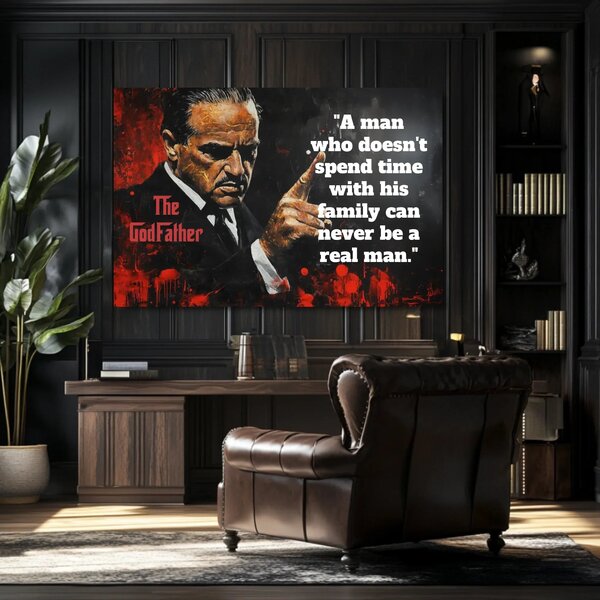 Tablou de perete THE GODFATHER pe panza | Ofertă personalizată PAPILORA - 60x40 cm
