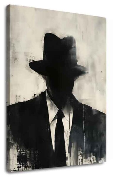 Tablou de perete THE FACELESS MOBSTER | finisată de mâna artistului - 60x90 cm