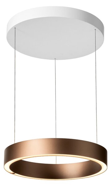 Lustră Pendul LOOM DESIGN, Velora, reglabil, Maro / Rugină, Camera de zi, Aluminiu, Modern