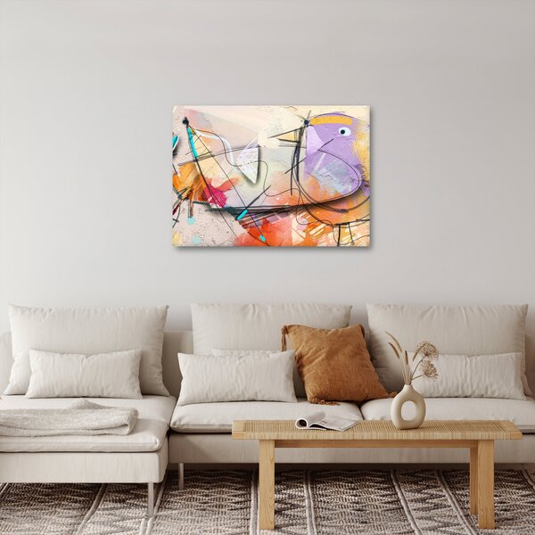 Tablou - Abstract, pasăre (70x50 cm)