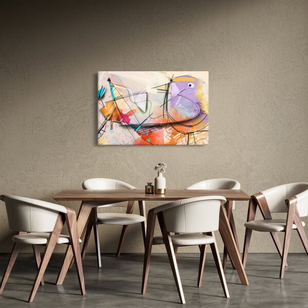 Tablou - Abstract, pasăre (90x60 cm)