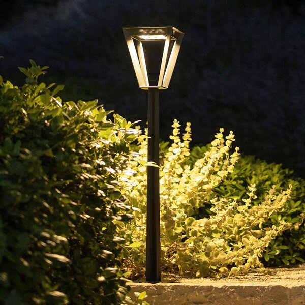 Les Jardins Lampă LED de trotuar Metro cu senzor, gri, reglabil, Gri, Metal, Boltă de exterior / cale de acces