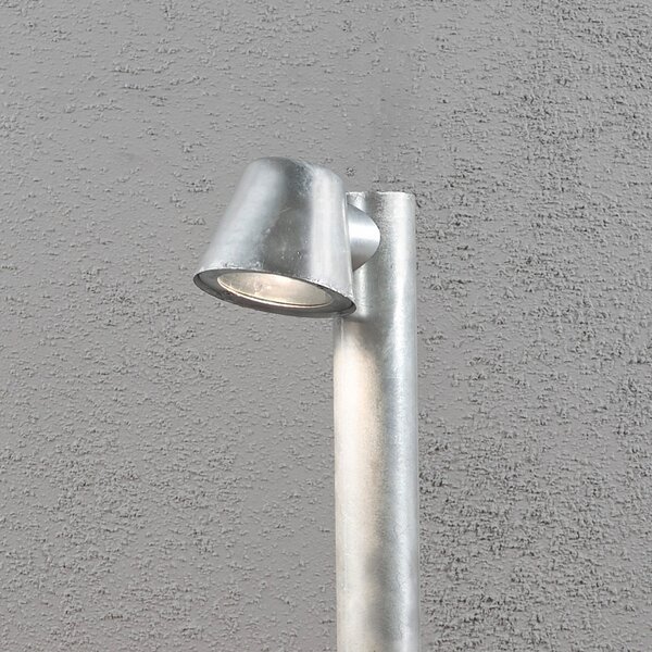 Konstsmide Lampă de trotuar Trieste din oțel, galvanizată, Gri, Metal, Modern