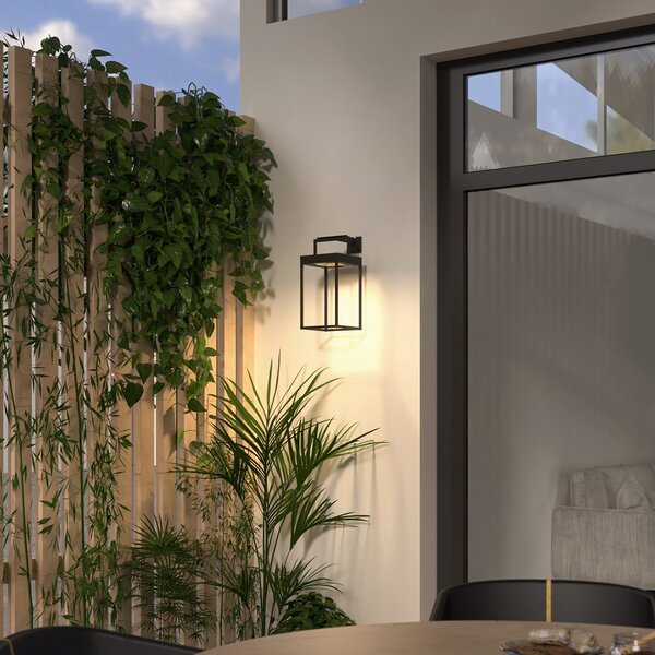 Lucande LED lumina solara Lynzy, 38cm, negru, metal, IP65, reglabil, Negru, Metal, Modern, Felinar