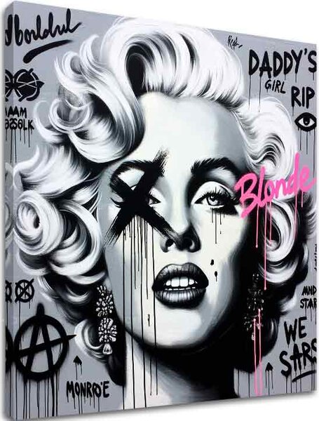 Tablou de perete de pe pânză - Legenda de la Hollywood Marilyn Monroe - 60x60 cm
