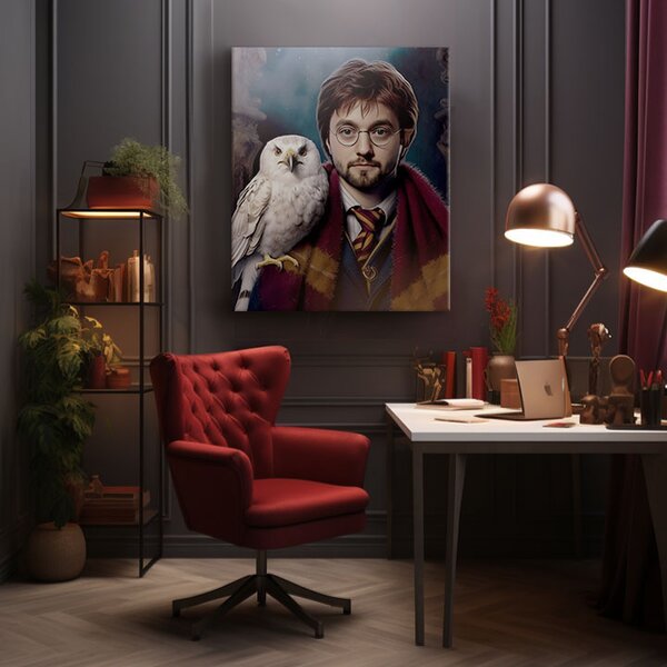 Tablou de perete din fotografia Harry Potter - Hogwarts Hero - 50x60 cm