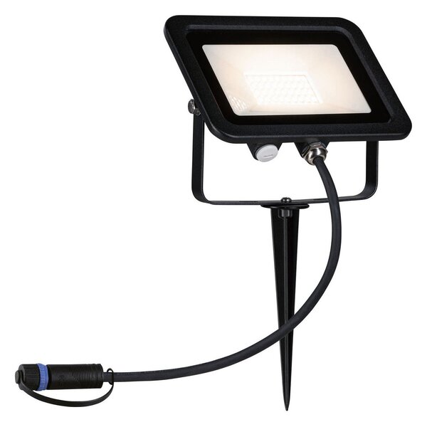 Paulmann Plug & Shine proiector cu vârf 16W, reglabil, Negru, Metal