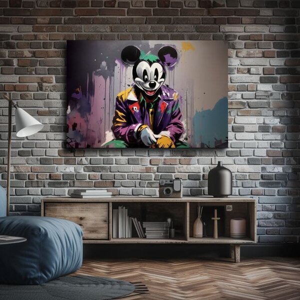 Tablou de perete de pe pânză - Mickey Mouse din Horror - 60x90 cm