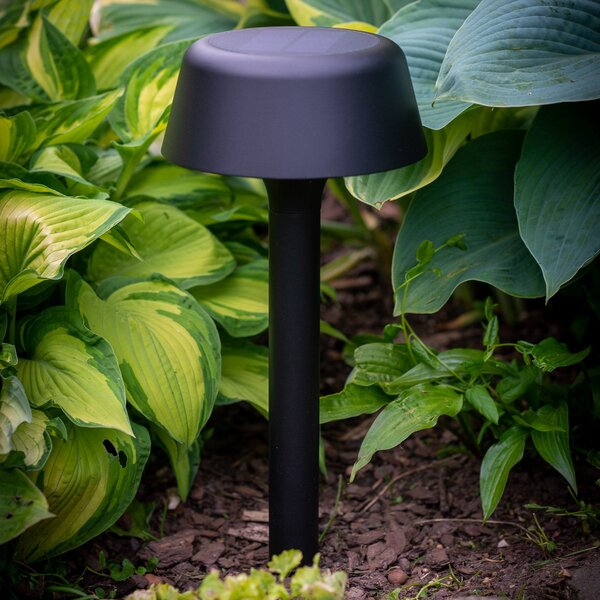 Dyberg Larsen Valencia lumină solară pentru cărare, negru, Negru, Metal, Scandinavă