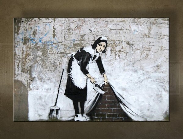 Tablou canvas 1 bucata Street ART - Banksy - 20x30 cm