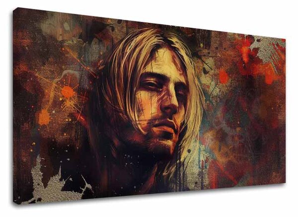 Tablou de perete Kurt Cobain - În inima grunge-ului - 100x50 cm