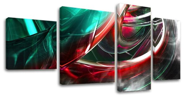 Tablou canvas 4 părți ABSTRACT - 90x50 cm