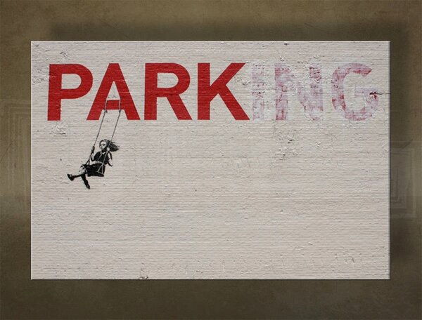 Tablou canvas 1 bucata Street ART - Banksy - 20x30 cm