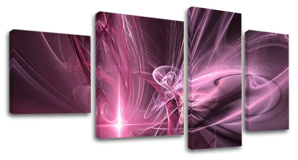 Tablou canvas 4 părți ABSTRACT - 90x50 cm