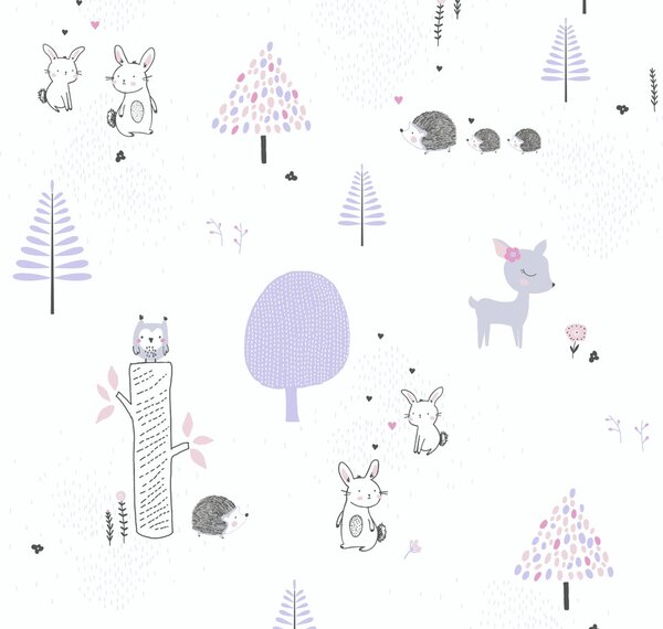 Tapet vlies pentru perete little love 38117-1