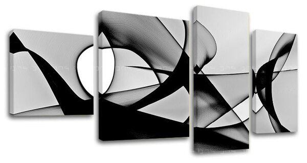 Tablou canvas 4 părți ABSTRACT - 90x50 cm