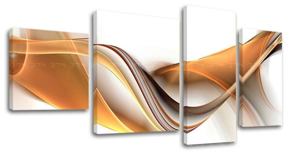 Tablou canvas 4 părți ABSTRACT - 90x50 cm