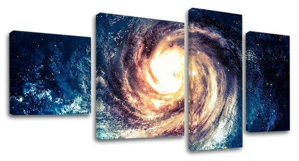 Tablou canvas 4 părți UNIVERS - 90x50 cm
