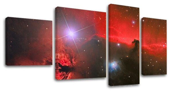 Tablou canvas 4 părți SPACE - 90x50 cm