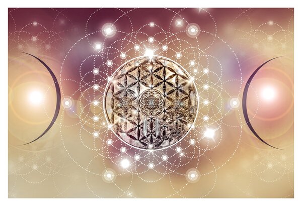 Tablou - Mandala cu elemente (90x60 cm)
