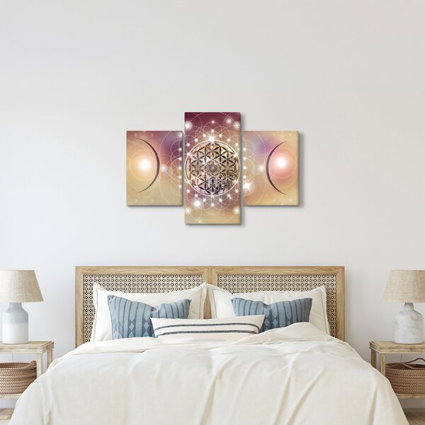 Tablou - Mandala cu elemente (90x60 cm)
