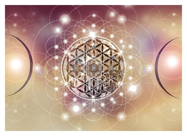 Tablou - Mandala cu elemente (70x50 cm)