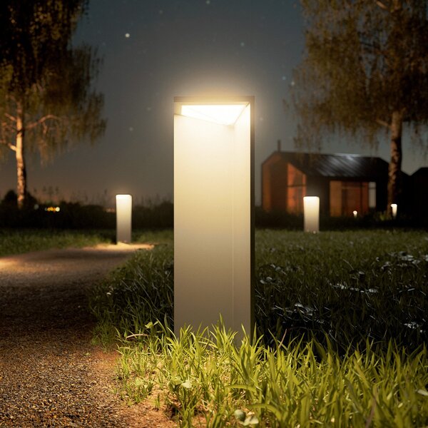 Sigor Lumina solară reîncărcabilă cu LED-uri Nusolar antracit, înălțime 50cm, reglabil, Negru, Metal, Modern, Lumini solare