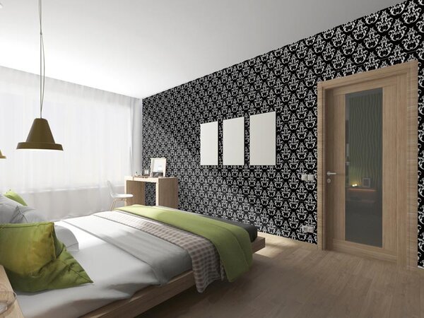 Tapet vlies de lux steme negre