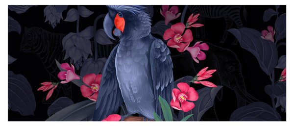 Tablou - Păpădia între flori (120x50 cm)