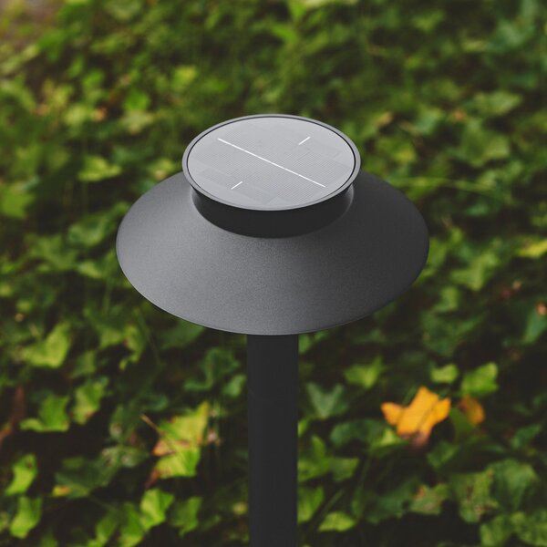 Nordlux LED lumina solară Justina, detector de mișcare, negru, Negru, Metal