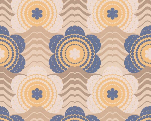 Tapet vlies pentru perete retro chic 39539-2