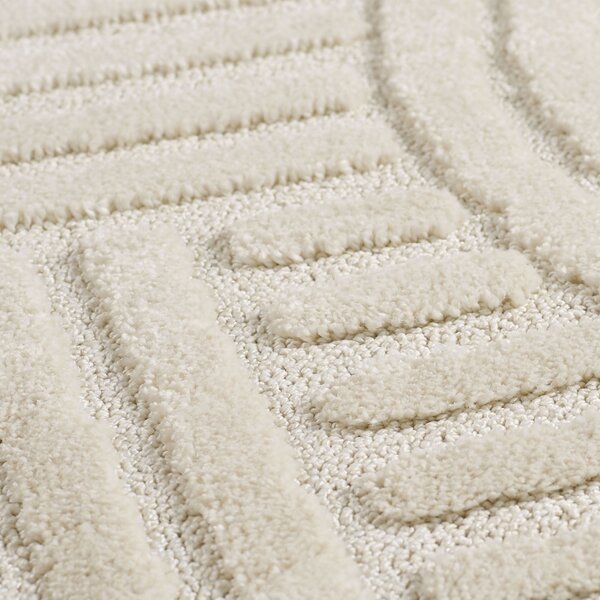 Covor VivaDeco Art V1, 280 x 370 cm, Crem, 100% Polipropilena, Fir 8 mm, 1900 g/mp, OEKO-TEX Standard 100