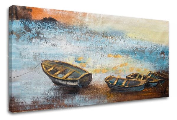 Tablou canvas BOATS 1 parte - 80x40 cm