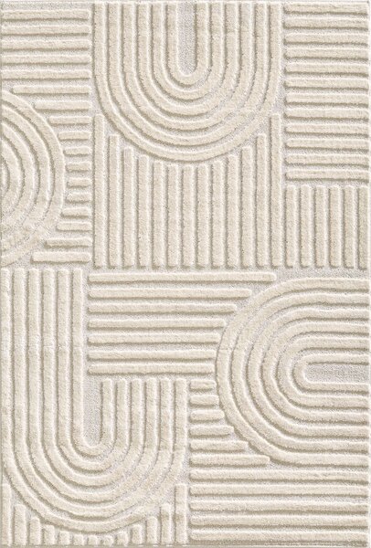 Covor VivaDeco Art V1, 280 x 370 cm, Crem, 100% Polipropilena, Fir 8 mm, 1900 g/mp, OEKO-TEX Standard 100